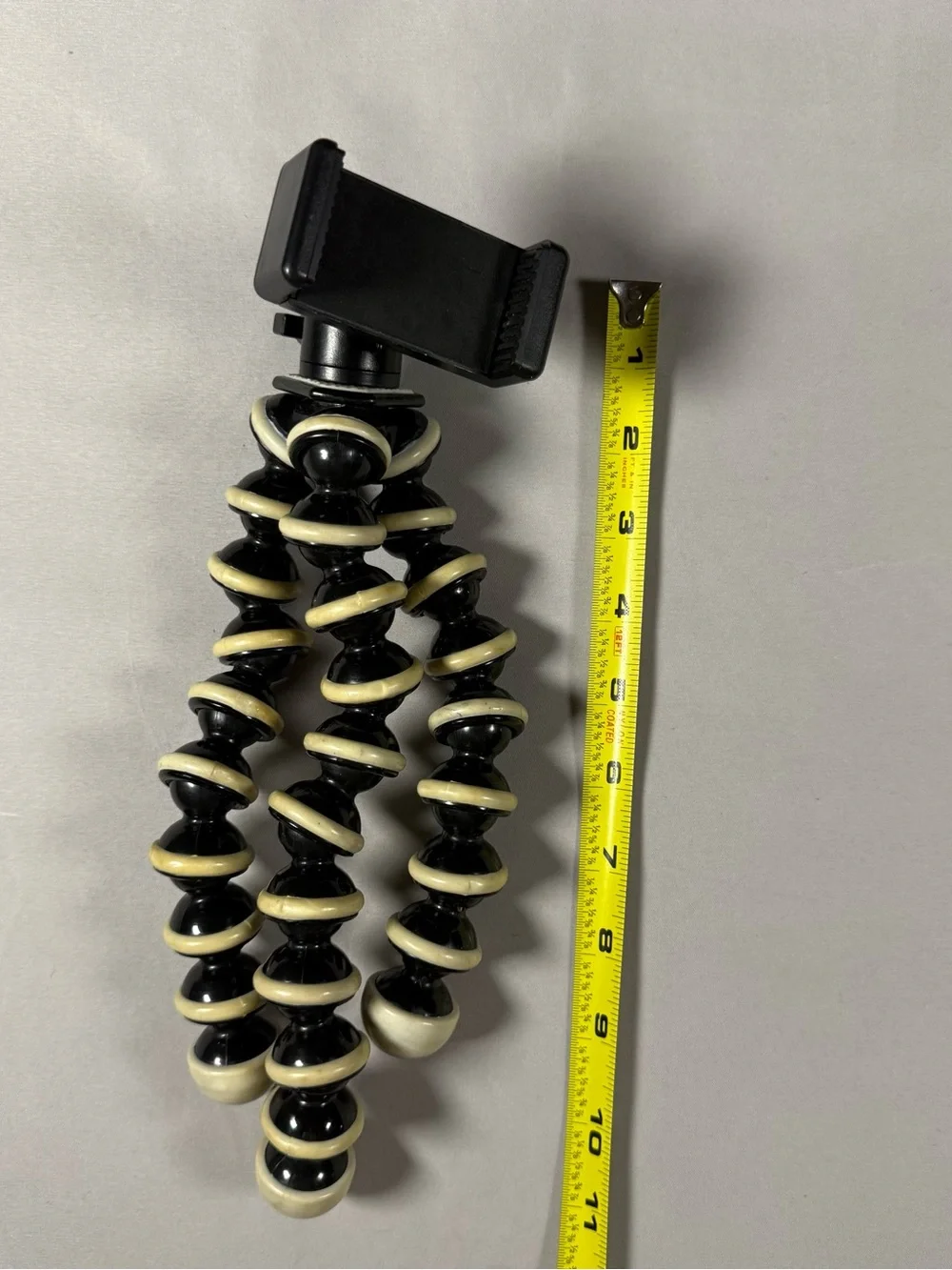 Flexible Black & Cream Mini Tripod Phone Mount